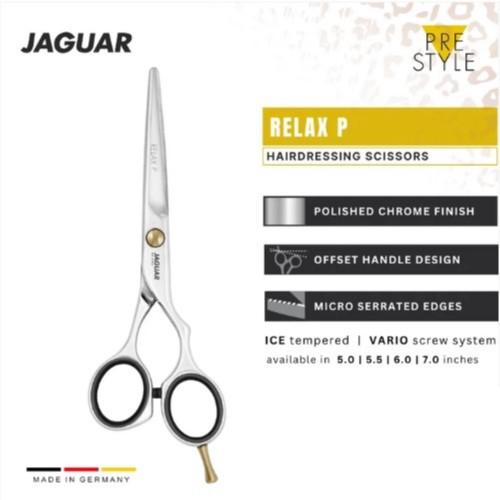 قیچی کوتاهی موی حرفهای جگوار زولینگن آلمان مدل PRE STYLE- RELAX P 5.5" (کد 82755) - Image 3