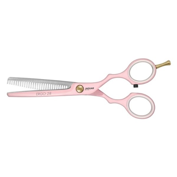 قیچی پیتاژ حرفهای جگوار زولینگن آلمان سری PRE STYLEمدل ERGO 28 PINK 5.5" (کد 83855-1) - Image 2