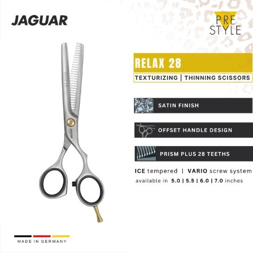 قیچی پیتاژ حرفهای جگوار زولینگن آلمان مدل PRE STYLE RELAX 28 – 5.5" (کد 83955) - Image 2