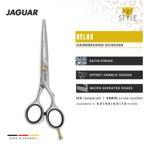 قیچی کوتاهی موی حرفهای جگوار زولینگن آلمان مدل PRE STYLE- RELAX 5.0" (کد 82350) - Image 3