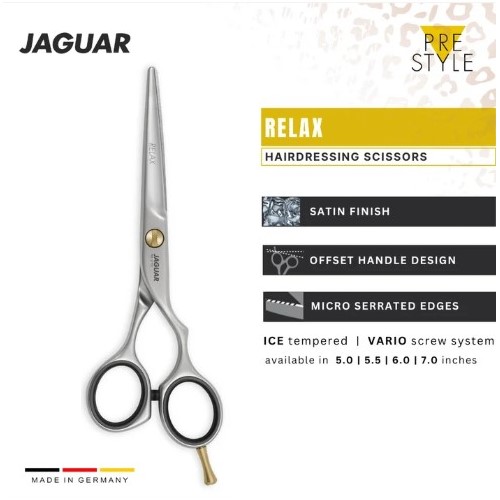 قیچی کوتاهی موی حرفهای جگوار زولینگن آلمان مدل PRE STYLE- RELAX 6.0" (کد 82360) - Image 3