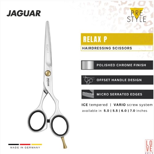 قیچی کوتاهی موی حرفهای جگوار زولینگن آلمان مدل PRE STYLE- RELAX P 6.0 اینچ (کد 82760) - Image 4